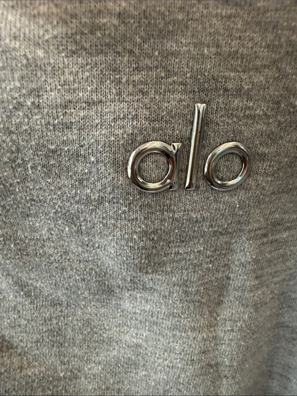 ALO Yoga Crewneck Sweatshirt and Lounge Pants in Light Gray